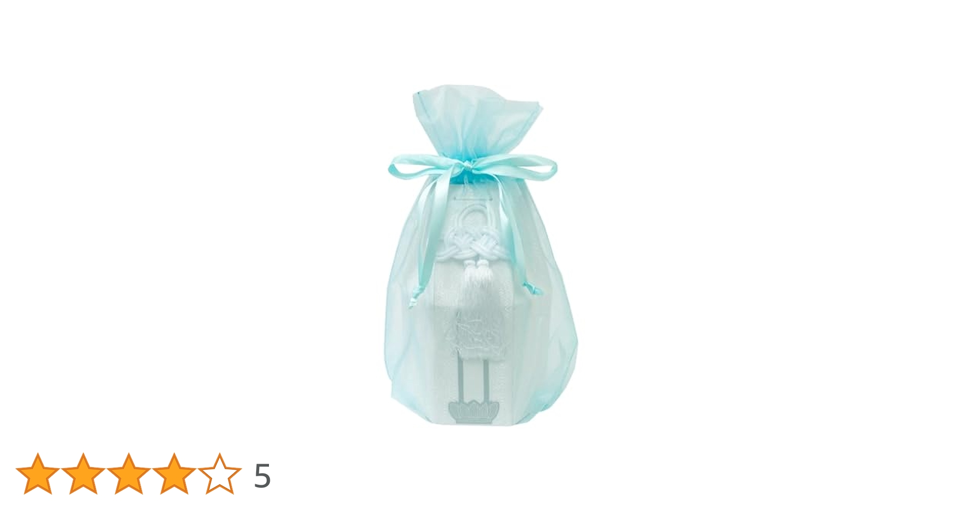 骨壷セット 7寸 骨壷 覆い袋 オーガンジー リボン グリーン 虹輝