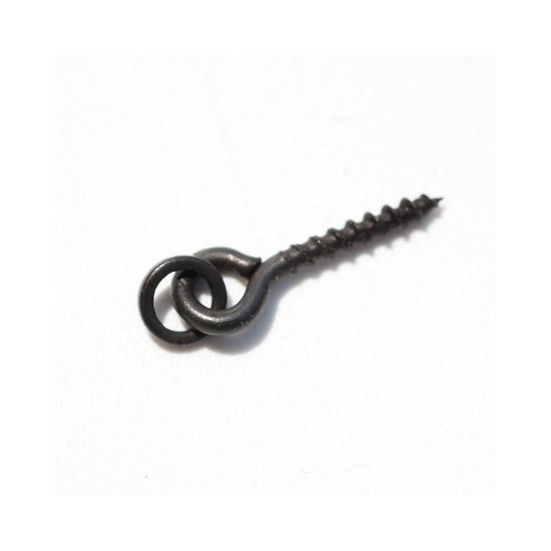 50 piezas tornillos para boilies con anilla para pesca de carpas miniatura 1