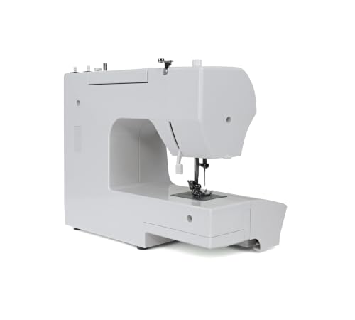 Image of SINGER 3432 Sewing Machine | 32 Built-in Stitches, 76 Stitch Functions | Adjustable Stitch Length & Width (5mm) | 4-Step Buttonhole | Heavy Duty Metal Frame | LED Light | 70W Motor