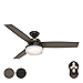 Hunter Fan 52 inch Contemporary LED Ceiling Fan and Remote Control in Premier Bronze (Renewed)