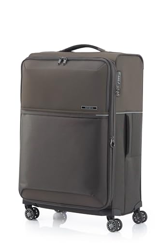 Image of Samsonite 73H 71 cms Nylon Spinner Softsided Medium Check-in Luggage | Trolley Bag For Men Women, Platin Grey