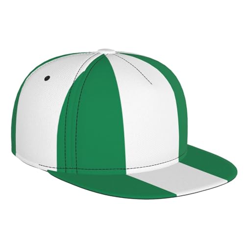 Casquette de baseball imprimée drapeau du Nigeria - Casquette de sport d'été légère - Pour voyage, course à pied, plage, vacances - Noir