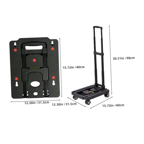 Carretilla plegable portátil de aluminio para carga pesada miniatura 2