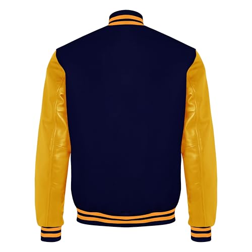 Image of Red And Black Letterman Jacket Men - Mens Black Varsity Letterman High School Baseball Bomber Jacket