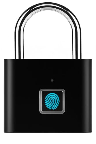 Image of AERYS Smart Lock Fingerprint Biometric Padlock | Keyless&Password-Free Access | Stores 20 Fingerprint | Waterproof Metal Lock for Home,Office Security
