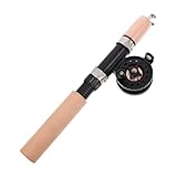 Hohopeti Kompaktes Teleskop Eisangelruten Verstellbarer Kältebeständigem Material und Hoher Sensitivität für Winterangeln in Salz Süßwasser Robustes Angelzubehör für Präzises Fischen