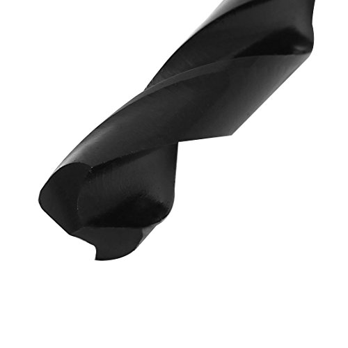 Aexit 4mmx300mm HSS Tool holder Double Flutes Straight drill hole Twist Drill Bit Drilling Tool Black Model:11as260qo150