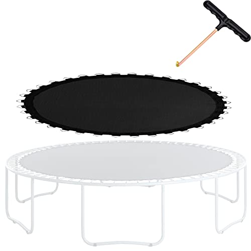 AHDFY Toile Trampoline, Tapis De Saut De Rechange pour Trampoline Exterieur Ø 244/305/366/427/488cm, Coudre 8 Fois Tapis Trampoline, Résistant à l'eau,...