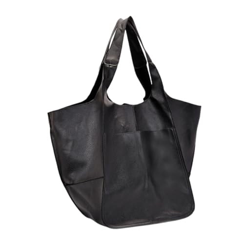 Women Oversize Weekender Handbags Soft PU Large Capacity Vintage Vegan Shoulder Purse for Work Travel Handbag