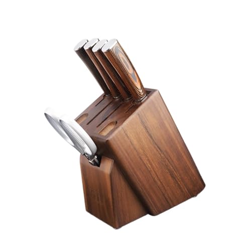 Knife block de gran capacidad con base estable para encimera de hogar 2