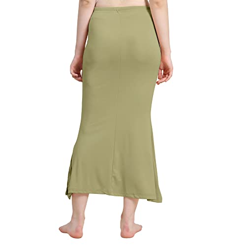 Image of Amazon Brand - Anarva Women Cotton Blended Saree Shapewear Regular Petticoat Skirt For Saree