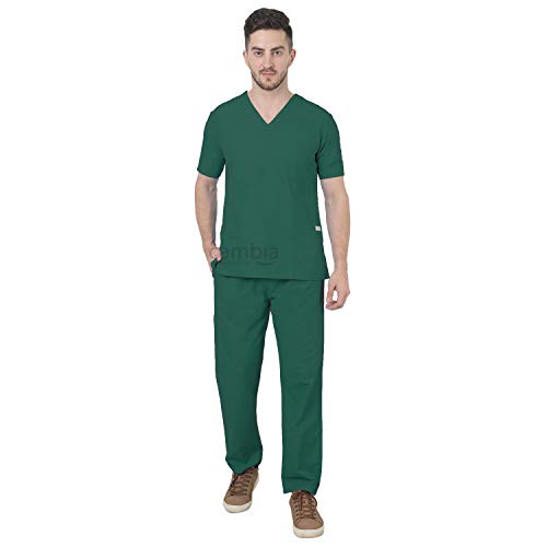 Image of Cambia Scrub Suits for Doctors Men /OT Dress Unisex (XS, Bottle Green)