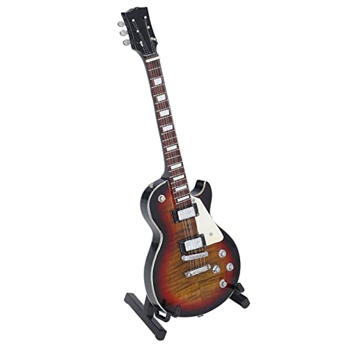 01 02 015 Modèle de Guitare électrique, modèle de Guitare Miniature en Tilleul Actuel avec Support de Guitare pour la… - Les Beatles, Paul McCartney, John Lennon, RIngo Starr, George Harrison 01 02 015 Modèle de Guitare électrique, modèle de Guitare Miniature en Tilleul Actuel avec Support de Guitare pour la… – Image 6