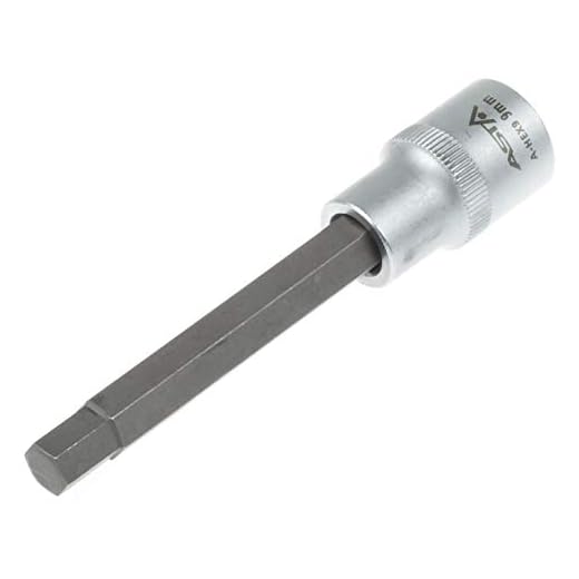 Asta A-HEX9 Steckschlüssel Innensechskant SW 9 mm