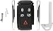 Replacement Remote Keyless Fob Key Case ( Shell ) For Jaguar X S-Type XF XK XKR 5B KR55WK49244