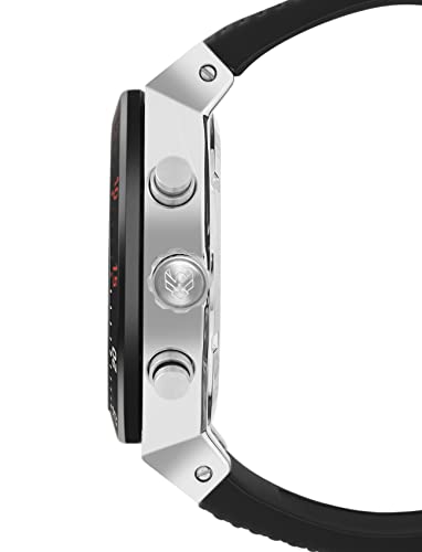 Image of Swiss Eagle Premium Swiss-Made Multifunction Watch for Men with Quartz Movement, Silicon Belt, Metal Case