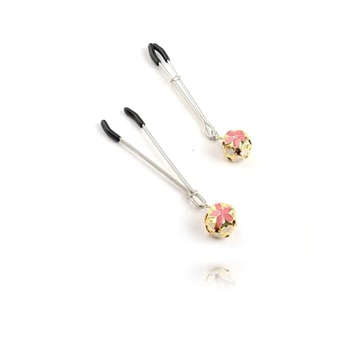 Nipple Clamps Sensory Toys Womanï¼ŒAdjustable Pressure Nipple Clips for Adult Play Non-Piercing Metal Jewelry(pink)