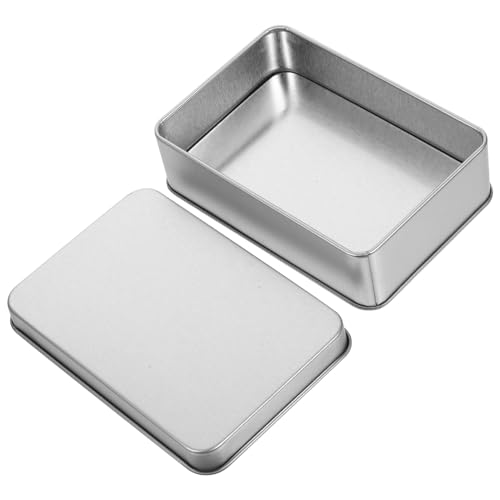 PRETYZOOM 4pcs Boxes Soil Storage Containers Lab Large Lids As Soil Containers Jar Soil Boxes Soil Weighing Holders Round Empty Container Can Weighing Boxes Sample Containers Tinplate Silver