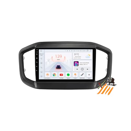 Radio 2 Din Android 13 de 9 pulgadas con Carplay inalámbrico y mapas GPS