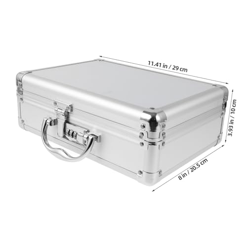 Aluminum Alloy Portable Medicine Box Case for Men Compact Briefcase Brief Cases Men Storage for Tools Cameras Cosmetics2