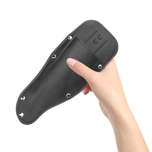 Luxshiny レザー製剪定ばさみケース 保護カバー 園芸用シザーズバッグ 腰掛け可能 収納 軽量コンパクト ガーデニング剪定工具対応