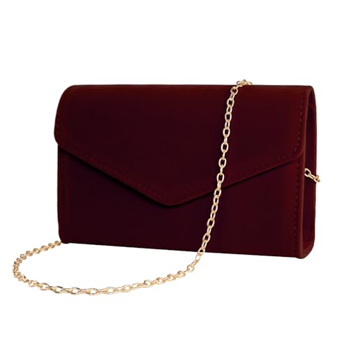 Image of Clutch Purses for Women Evening Bag Faux Suede Formal Party Wedding Cocktail Prom