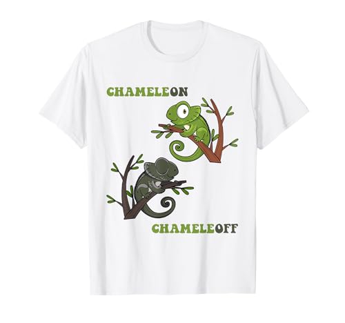 Divertido camaleón camaleón reptil dinosaurio lagarto iguana Camiseta