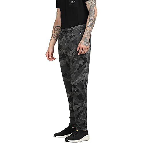 Image of JACK & JONES Jacquard Cotton Regular Fit Mens Casual Trousers