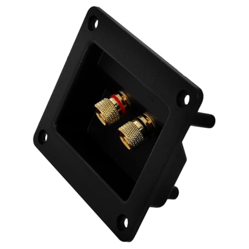 VILLCASE 純銅端子付きウェイ音箱接線柱 オーディオプロジェクト用厚手端子板 多様な接続ポイント対応ステレオサブウーファー音響配線パー