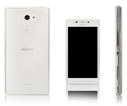 Xcessor Crystal Clear Funda Carcasa de TPU Gel Flexible para Sony Xperia M2. Claro