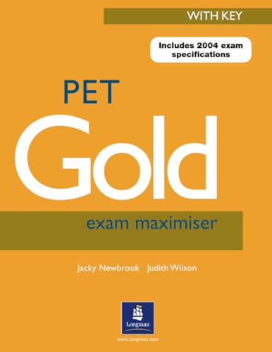 9780582824799 PET Gold Exam Maximiser with Key New Edition