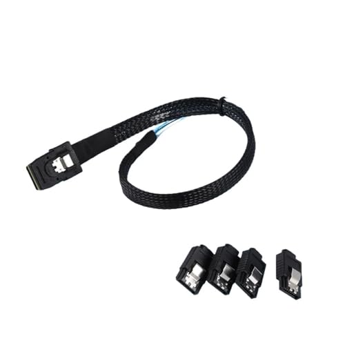 Cable S/AS SFF-8087 a 4x SATA 0.5 m miniatura 3