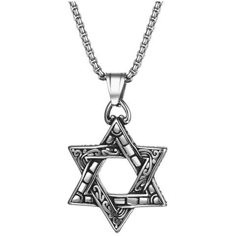 Oidea Star of David Men's Necklace Cover