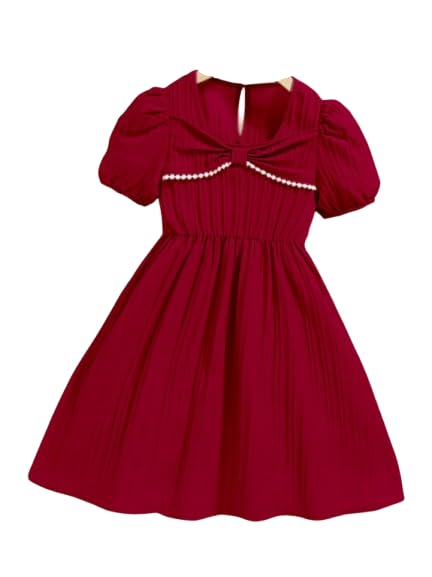 ashikta enterprise Girl's Synthetic A-Line Above The Knee Dress-picture-11