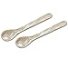 EDZARD 2er Set Perlmuttlöffel (11 cm) in Pearl - für Kaviar, Eier - Eislöffel lang, Dessertlöffel lang - Kaviarlöffel, Perlmutt Löffel Kaviar, Perlmutt Eierlöffel - Besteck für Eierbecher