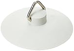 Merriway BH01908 Parking Self-Seating Universal Basin or Bath Plug, 57mm (2.1/4 inch) Diameter-White