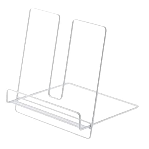 Petsola Cast Iron Cookbook Holder Organizer,Versatile Cookbook And Universal Tablet Holder For Reading Cookbooks Kitchen, White #TOP4