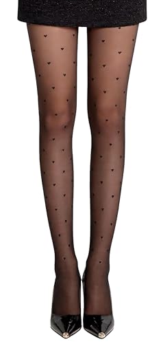 Image of Bonnie Z. Leonardo Women's Trendy Sweetheart Black Pantyhose Hosiery