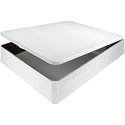 Canapé 160X200 Blanco Aznar Canapé abatible Madera chep 3D Transpirable Altura 34 cm - Blanco, 160x200cm