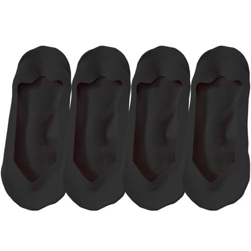 Image of No Show Socks for Women, Ice Silk and Cotton Blend, Non-Slip Silicone, Multi-Color