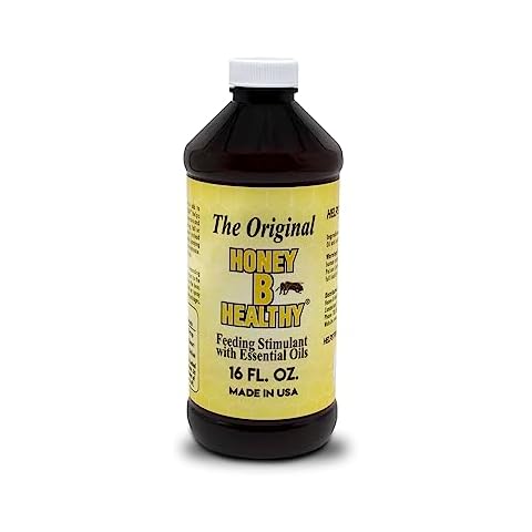 Honey B Healthy Original 16 oz. Bottle, Feeding Stimulant with Essential Oils Cover
