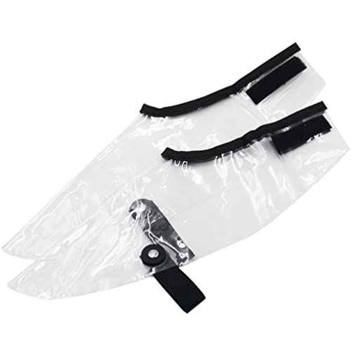 Silicone Hair Stylist Hairdressing Cover Transparent Non Slip Protectors for Salon Outdoor