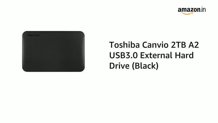 Toshiba Canvio 2TB A2 USB3.0 External Hard Drive (Black) : Amazon