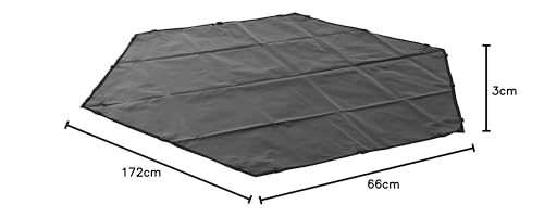 Kerbl Pet Nylonboden für Freigehege 82708/81715, Gehegeboden, Auslaufboden, schwarz, Nylon, Nagetiere, für Innen- und Außenbereich
