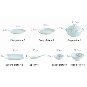Elevate Your Dining Experience: Buy the Exquisite Cherry Blossom 18-Piece Porcelain Dinnerware Set Today – generic
