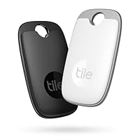 Tile Pro (2022) Bluetooth Trova oggetti, 2 Pezzi, Portata di rilevamento 120m, compatibile con Alexa...