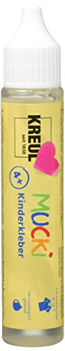 KREUL 24381 - Mucki Kinderkleber, 29 ml pen, wasserlöslich, lösemittelfrei, PVC-frei, geruchlos, universell einsetzbar, parabenfrei, glutenfrei, laktosefrei, vegan, auswaschbar, glasklar