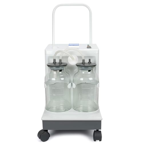 Image of OTICA Yuwell 7A-23D Electric Suction Apparatus | 20 LPM Capacity | Maintenance-Free Suction Pump | Includes 2 Glass Jars