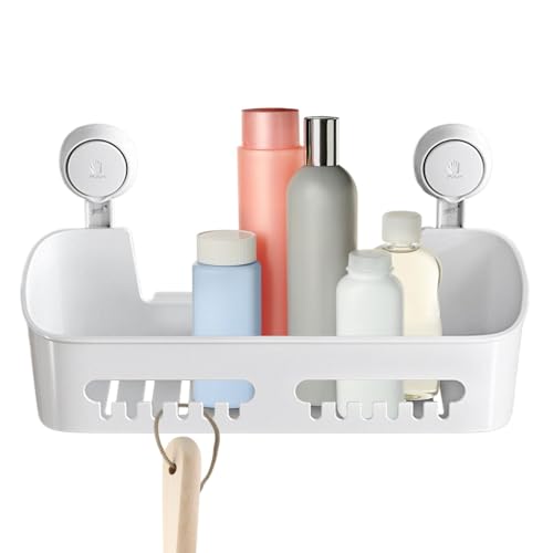 Cesta de ducha con – Soporte de jabón para champú | Estante de ducha extraíble, cesta de ducha impermeable sin perforación para baño