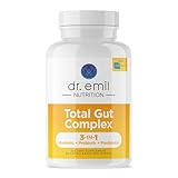 DR. EMIL NUTRITION Total Gut Health Complex - Prebiotic, Probiotic & Postbiotic Supplement - Supports Digestive Health, Bloating & Gut Balance - Non-GMO & Soy-Free - 60 Capsules